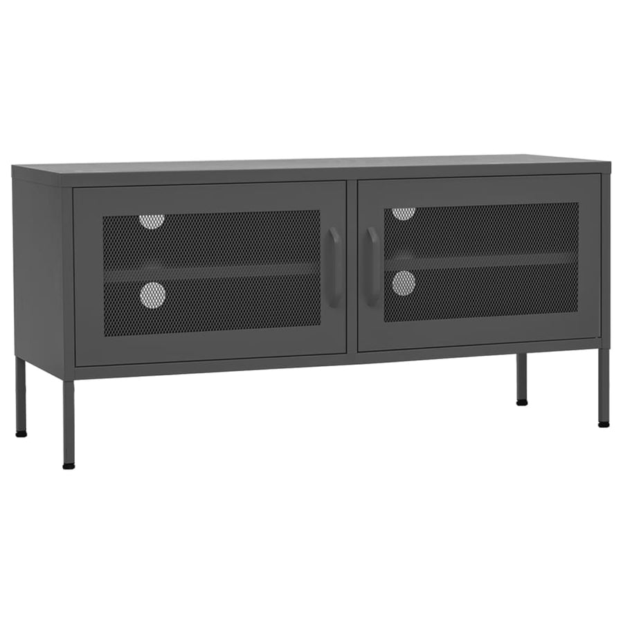 Tv-Meubel 05X35X50 Cm Staal Kleurig Antraciet
