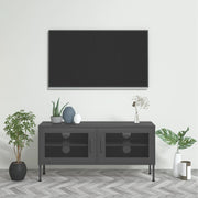Tv-meubel 105x35x50 cm staal antraciet
