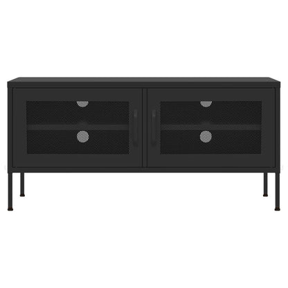 Tv-Meubel 05X35X50 Cm Staal Zwart