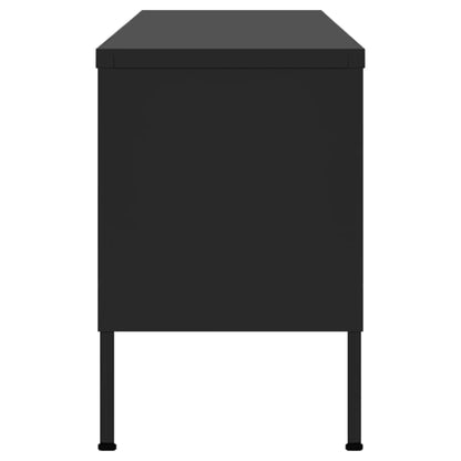 Tv-Meubel 05X35X50 Cm Staal Zwart