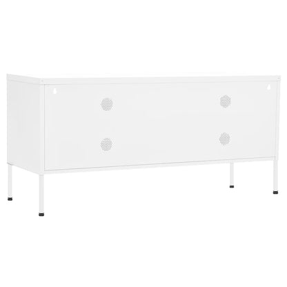 Tv-meubel 105x35x50 cm staal wit