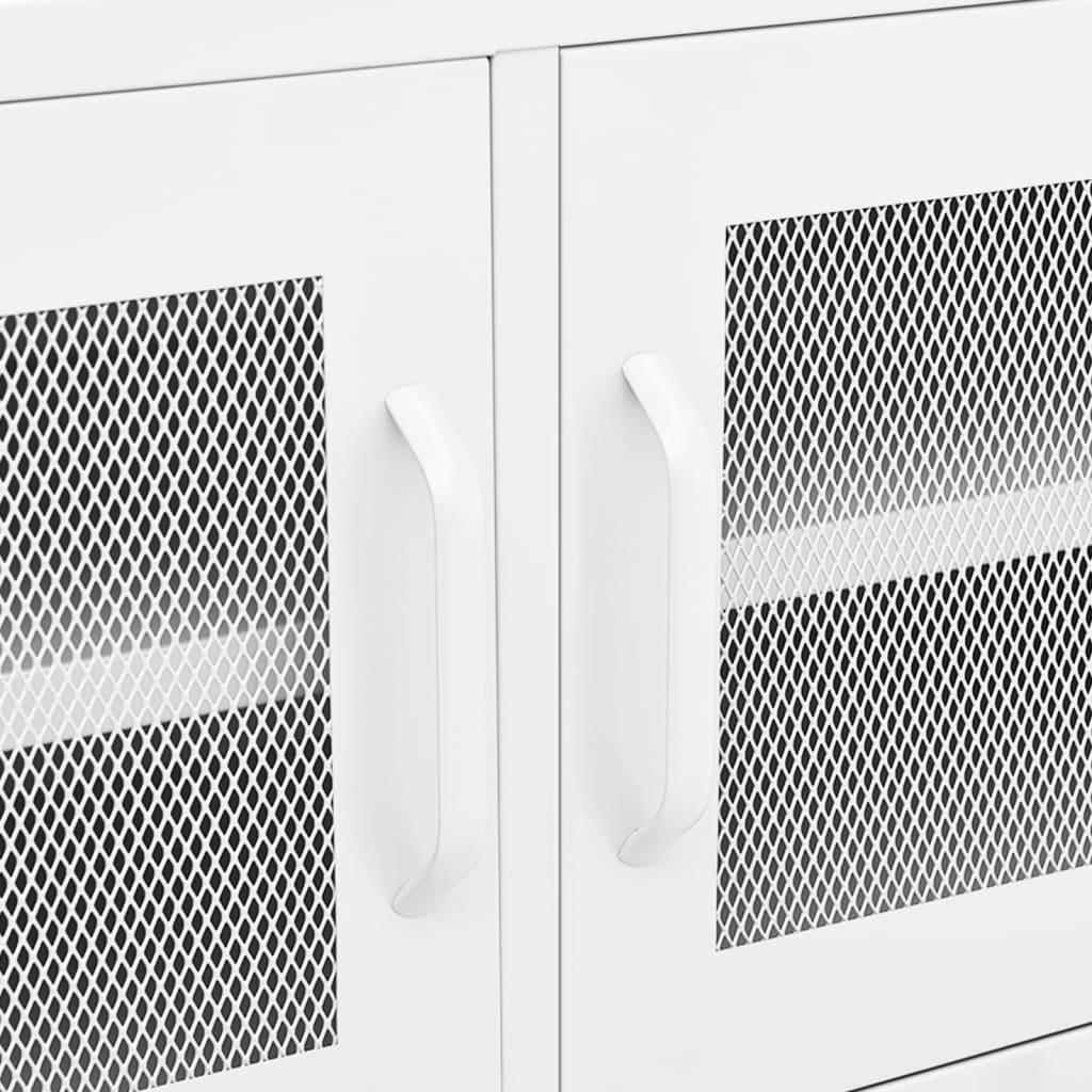 Tv-meubel 105x35x50 cm staal wit