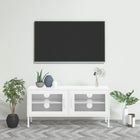 Tv-meubel 105x35x50 cm staal wit