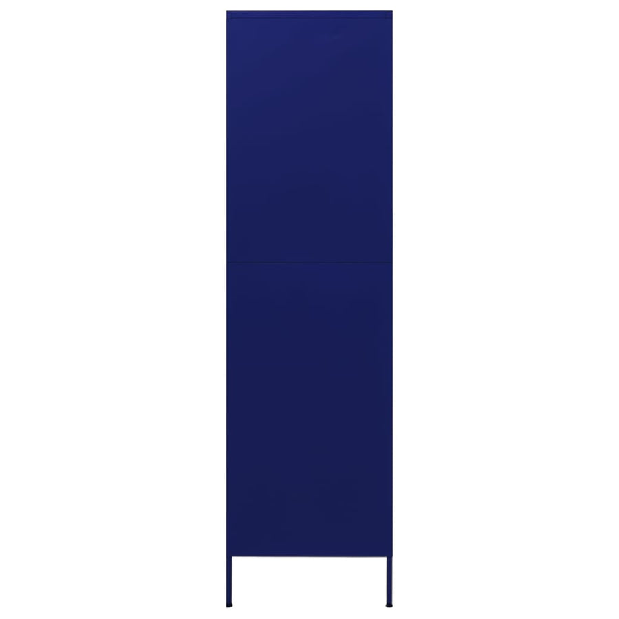 Kledingkast 90X50X80 Cm Staal Marineblauw