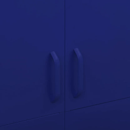 Kledingkast 90X50X80 Cm Staal Marineblauw