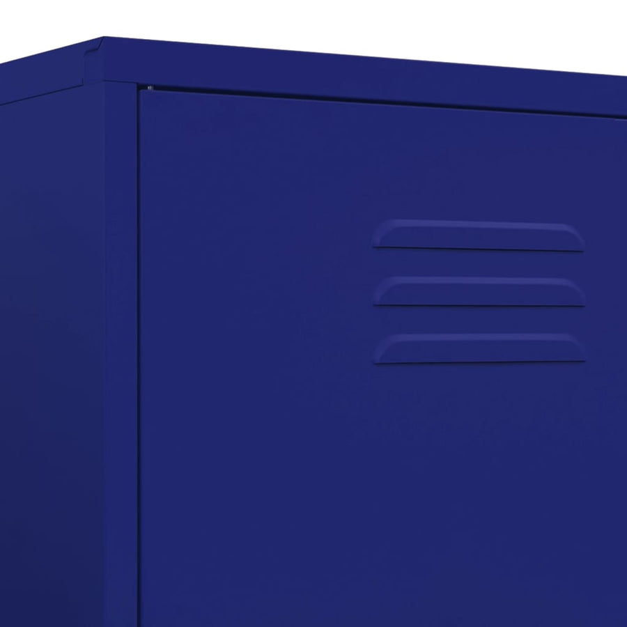 Kledingkast 90X50X80 Cm Staal Marineblauw