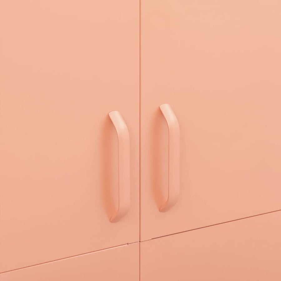 Kledingkast 90X50X80 Cm Staal Roze