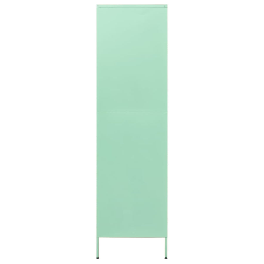 Kledingkast 90X50X80 Cm Staal Mintkleurig Mintgroen
