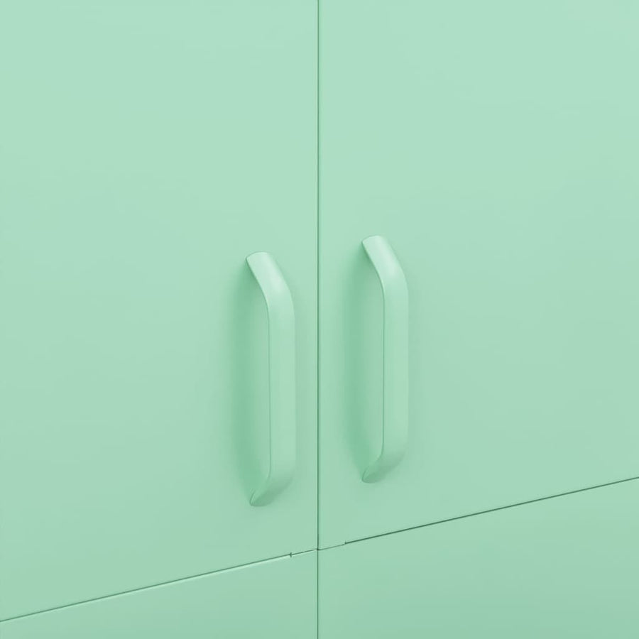 Kledingkast 90X50X80 Cm Staal Mintkleurig Mintgroen