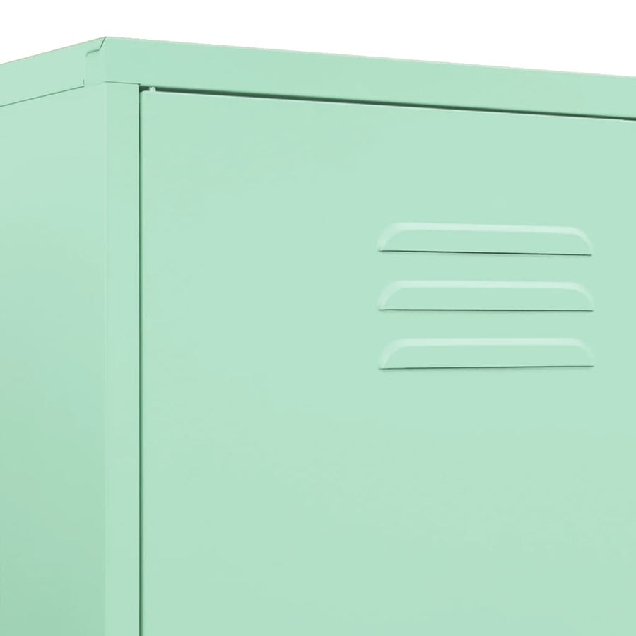Kledingkast 90X50X80 Cm Staal Mintkleurig Mintgroen