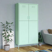Kledingkast 90x50x180 cm staal mintgroen