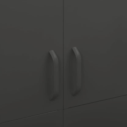 Kledingkast 90X50X80 Cm Staal Kleurig Antraciet