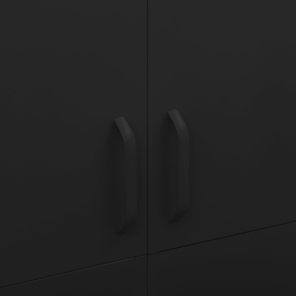 Kledingkast 90X50X80 Cm Staal Zwart