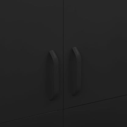 Kledingkast 90X50X80 Cm Staal Zwart