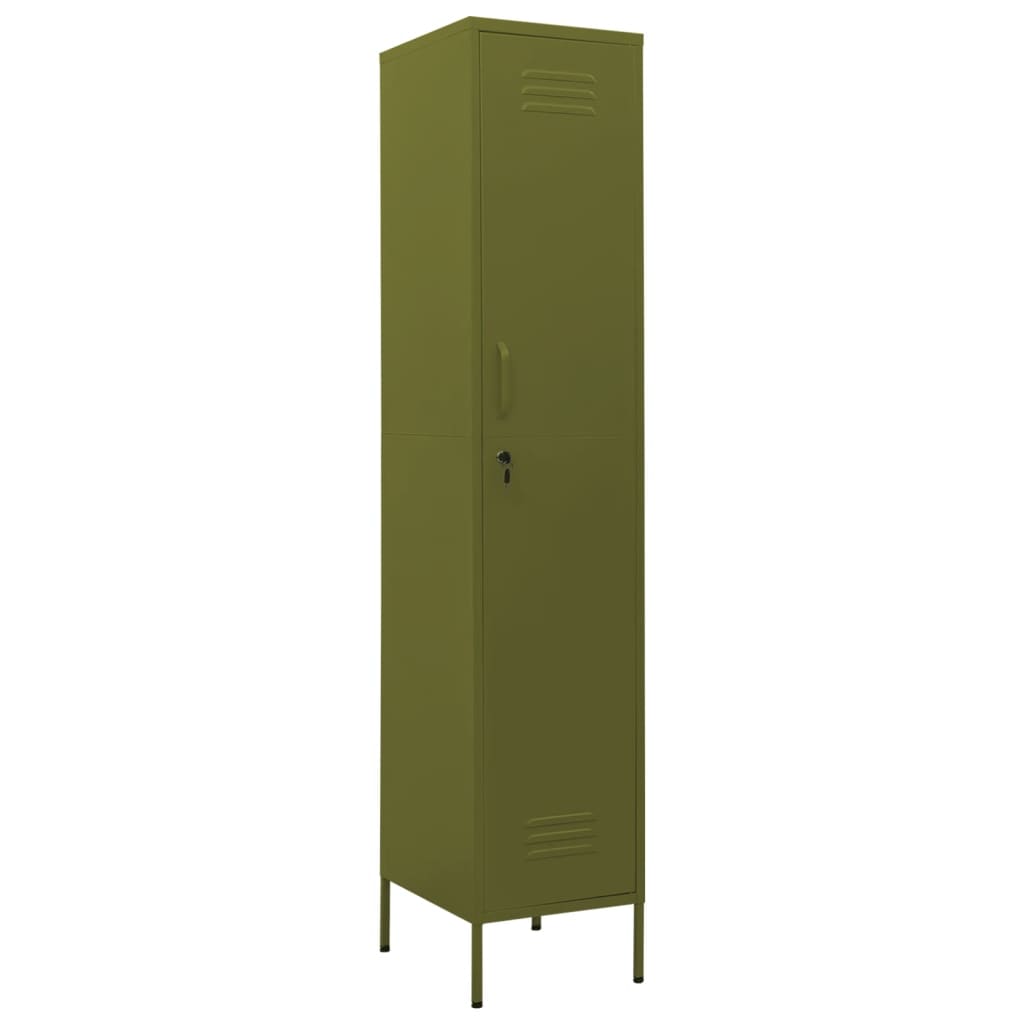 Lockerkast 35X46X80 Cm Staal Olijfgroen