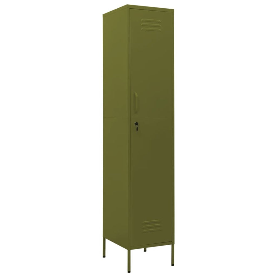 Lockerkast 35X46X80 Cm Staal Olijfgroen
