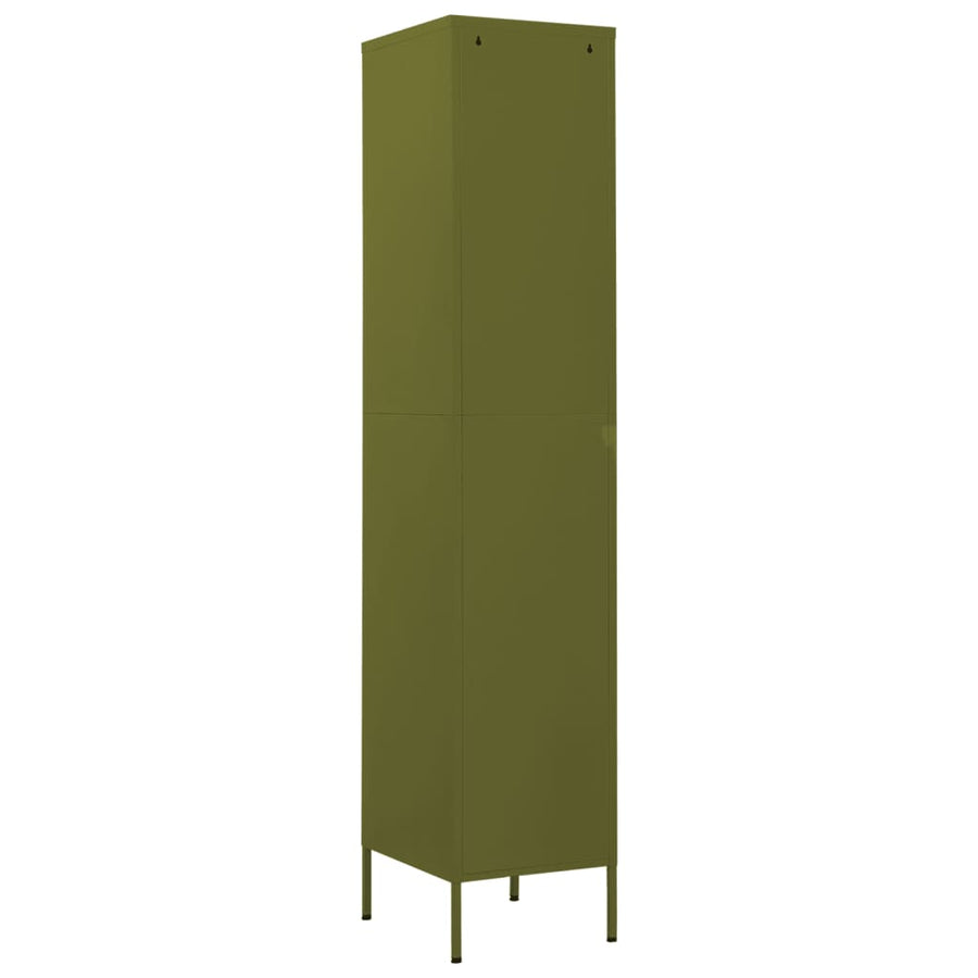 Lockerkast 35X46X80 Cm Staal Olijfgroen