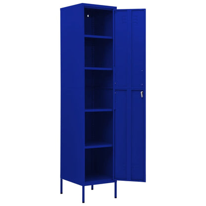 Lockerkast 35X46X80 Cm Staal Marineblauw
