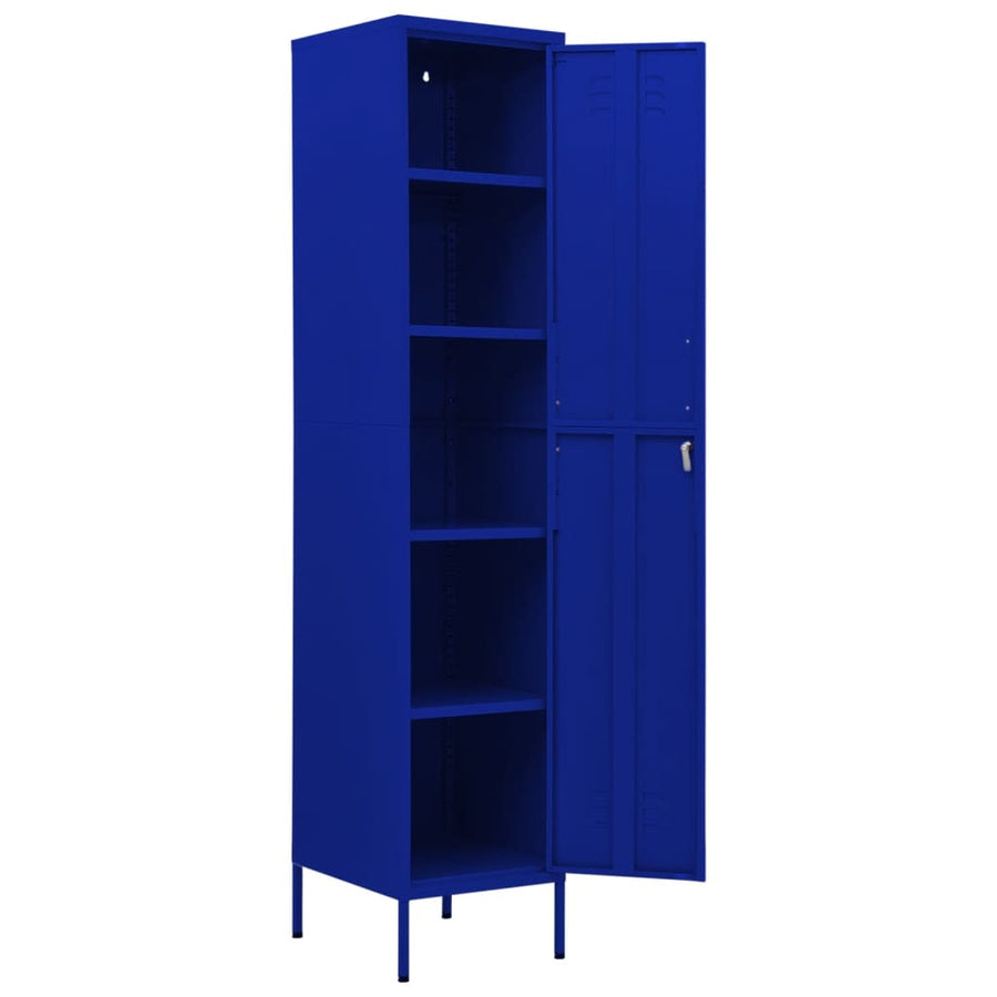 Lockerkast 35X46X80 Cm Staal Marineblauw