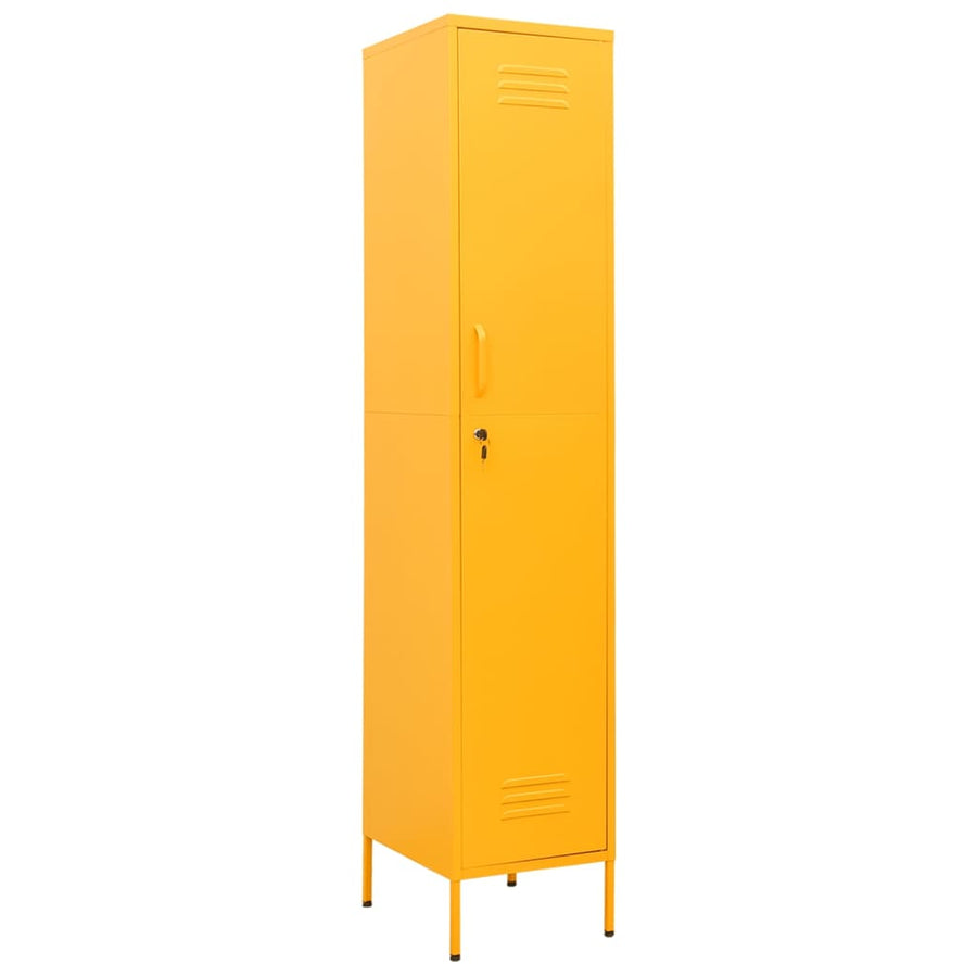 Lockerkast 35x46x180 cm staal mosterdgeel Mosterdgeel