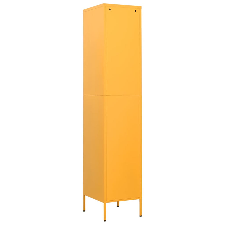 Lockerkast 35x46x180 cm staal mosterdgeel Mosterdgeel