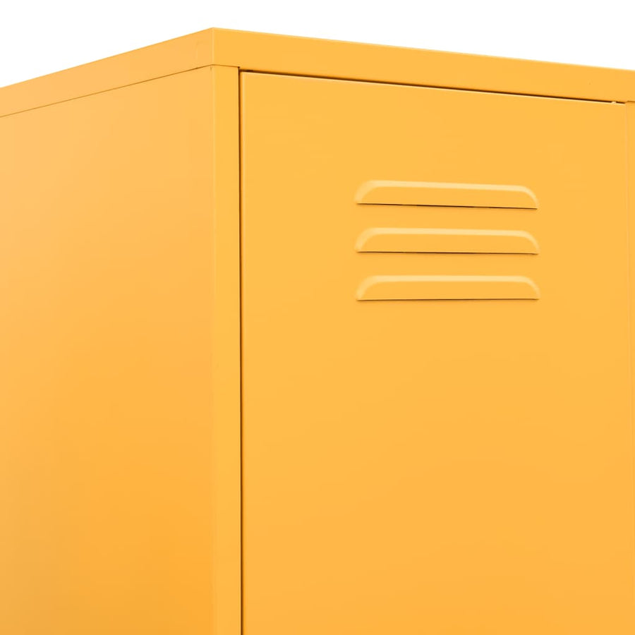 Lockerkast 35x46x180 cm staal mosterdgeel Mosterdgeel