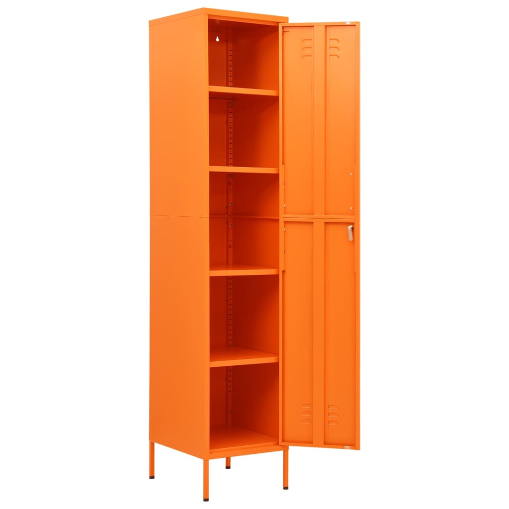 Lockerkast 35X46X80 Cm Staal Oranje orange