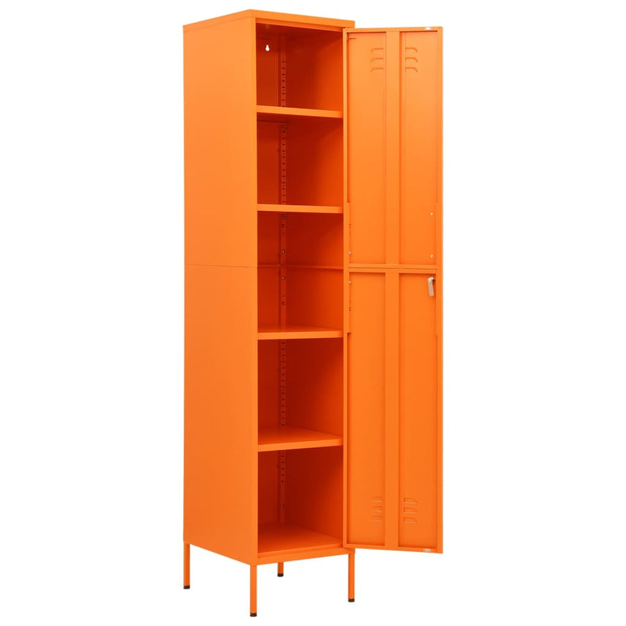 Lockerkast 35X46X80 Cm Staal Oranje orange
