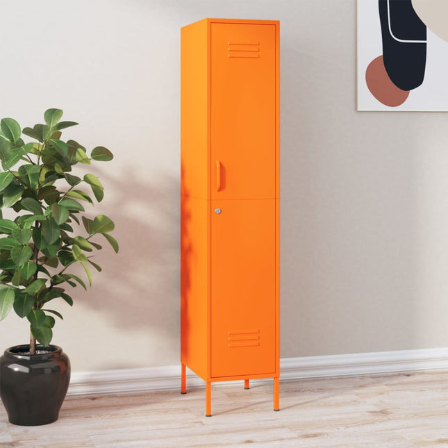 Lockerkast 35X46X80 Cm Staal Oranje orange