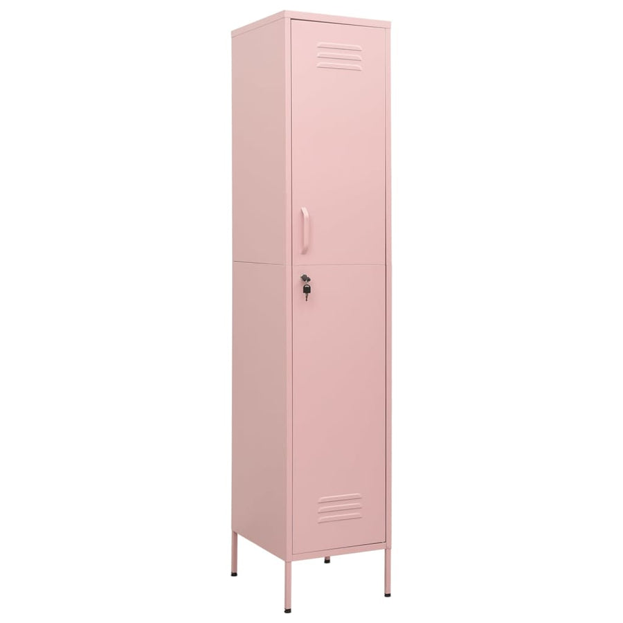 Lockerkast 35X46X80 Cm Staal Roze