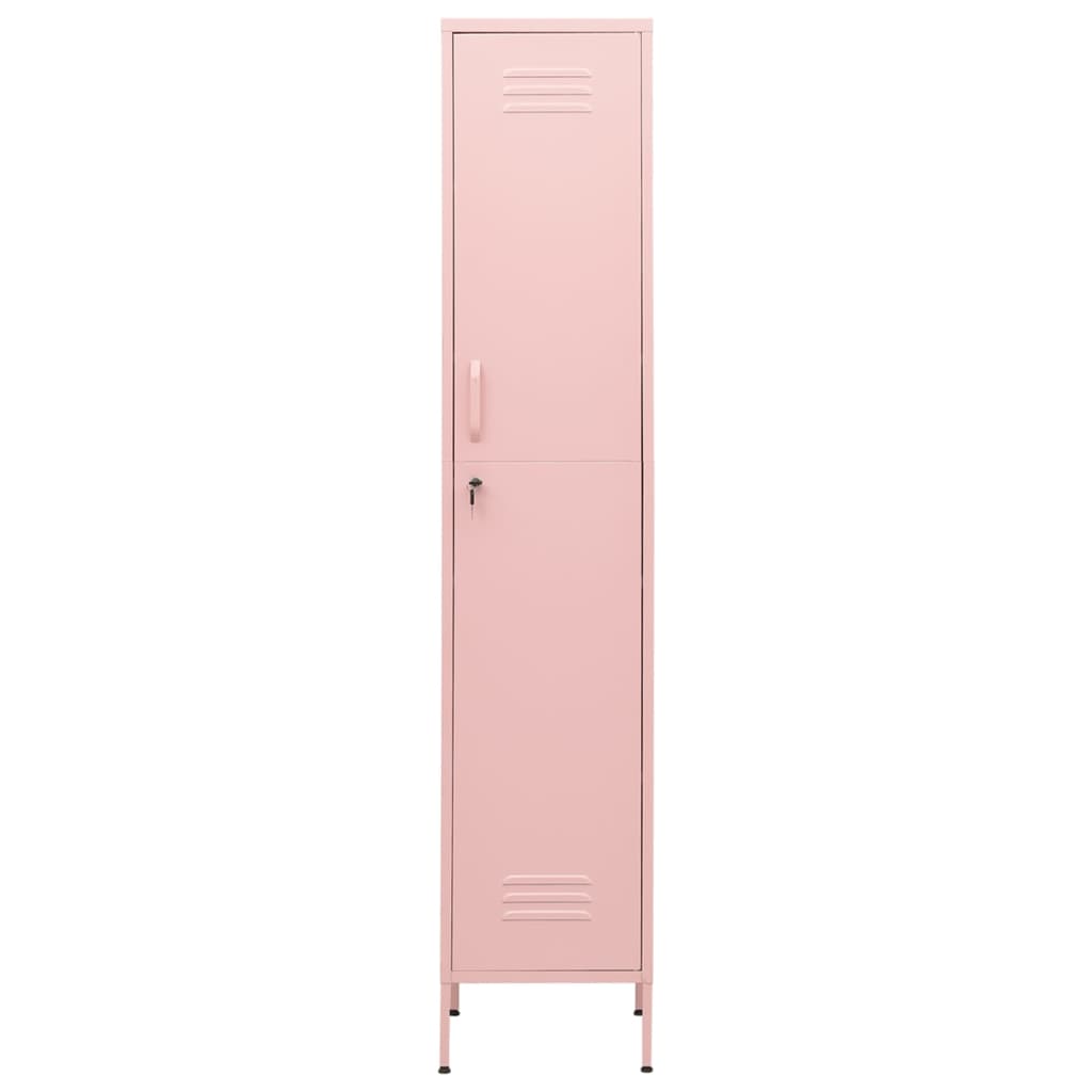Lockerkast 35X46X80 Cm Staal Roze