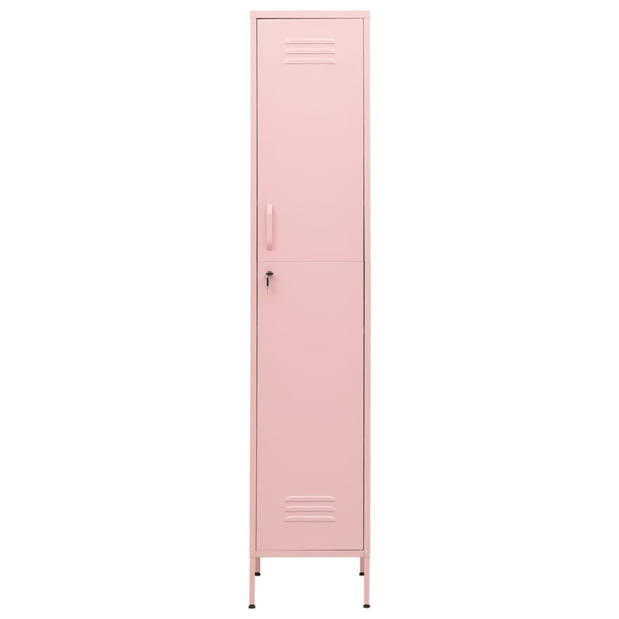 Lockerkast 35X46X80 Cm Staal Roze