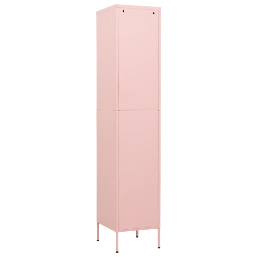 Lockerkast 35X46X80 Cm Staal Roze