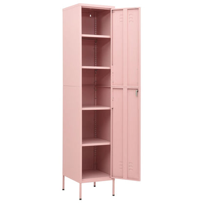 Lockerkast 35X46X80 Cm Staal Roze