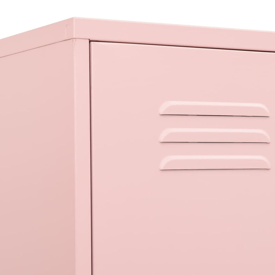 Lockerkast 35X46X80 Cm Staal Roze