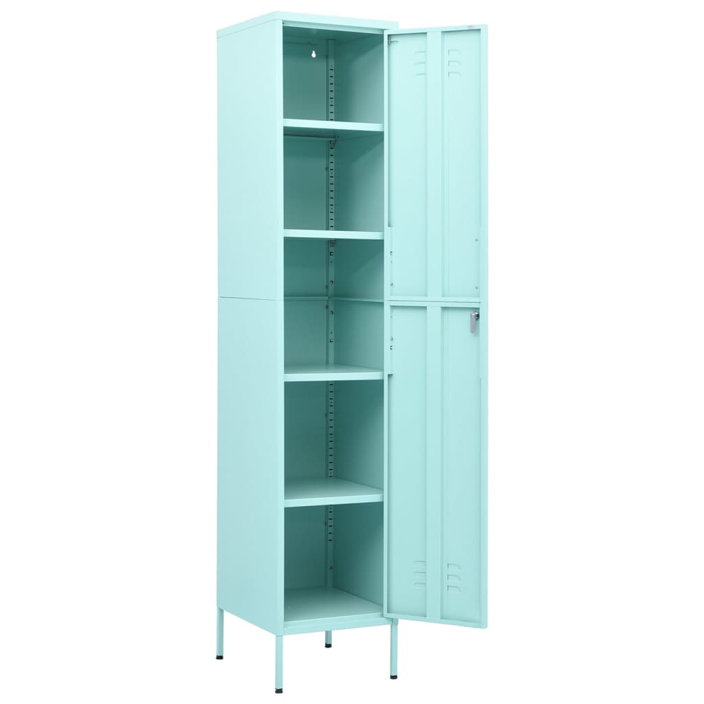 Lockerkast 35X46X80 Cm Staal Mint Mintgroen
