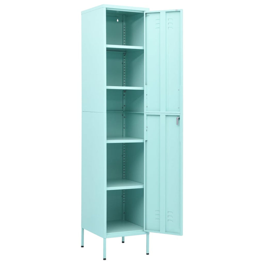 Lockerkast 35X46X80 Cm Staal Mint Mintgroen