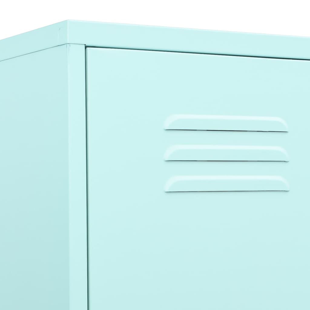Lockerkast 35X46X80 Cm Staal Mint Mintgroen