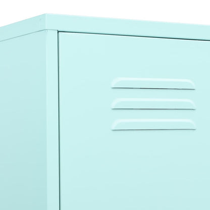 Lockerkast 35X46X80 Cm Staal Mint Mintgroen