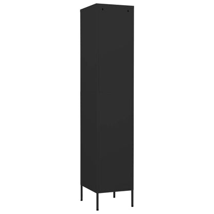 Lockerkast 35X46X80 Cm Staal Zwart