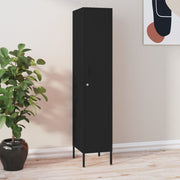 Lockerkast 35x46x180 cm staal zwart wandmontage