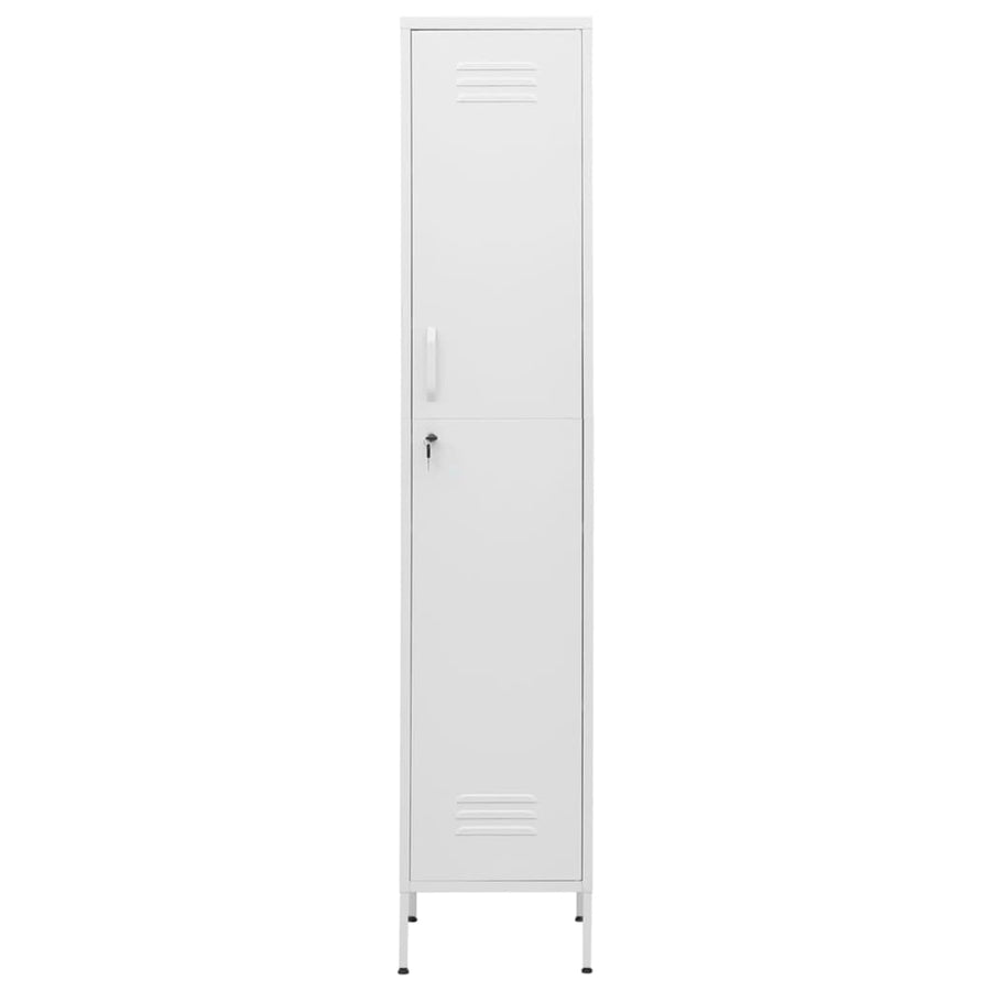 Lockerkast 35X46X80 Cm Staal Wit