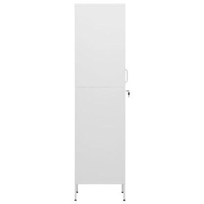 Lockerkast 35X46X80 Cm Staal Wit
