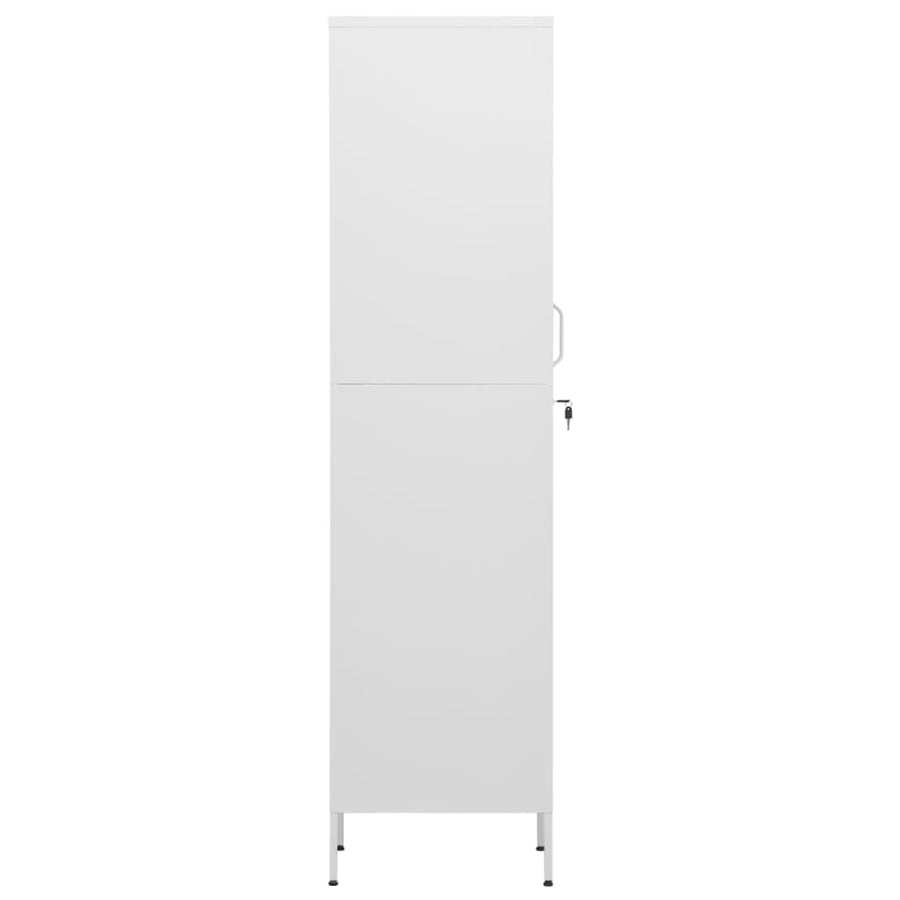Lockerkast 35X46X80 Cm Staal Wit
