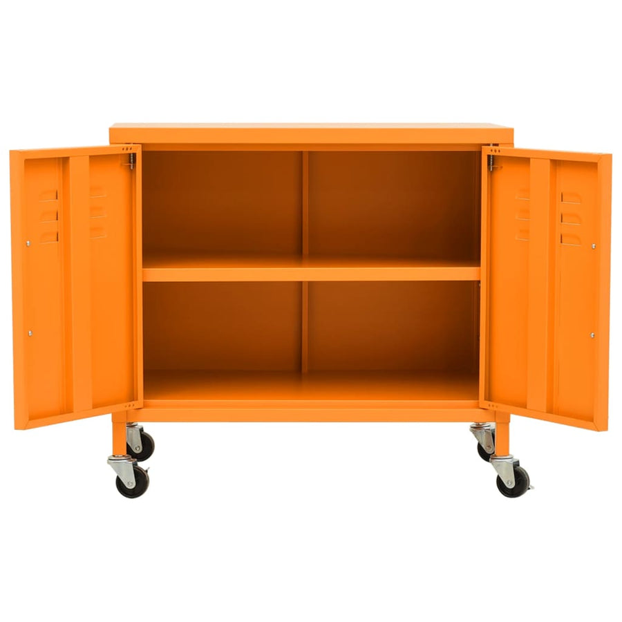 Opbergkast 60X35X56 Cm Staal Oranje orange