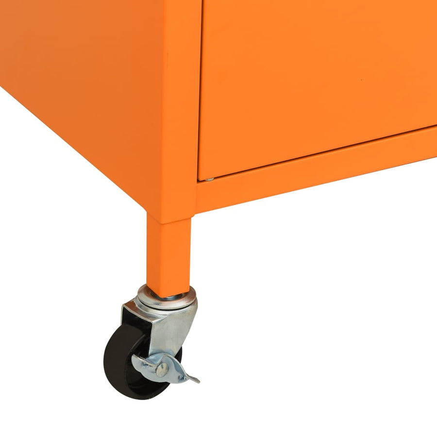 Opbergkast 60X35X56 Cm Staal Oranje orange