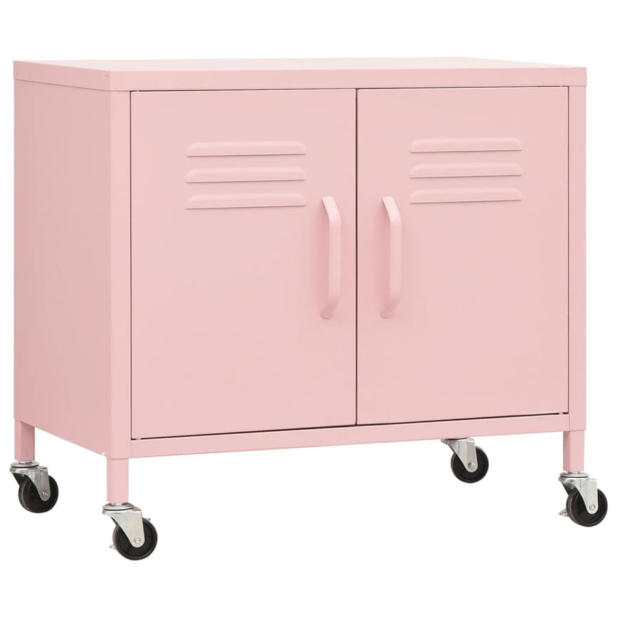 Opbergkast 60X35X56 Cm Staal Roze