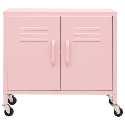 Opbergkast 60X35X56 Cm Staal Roze