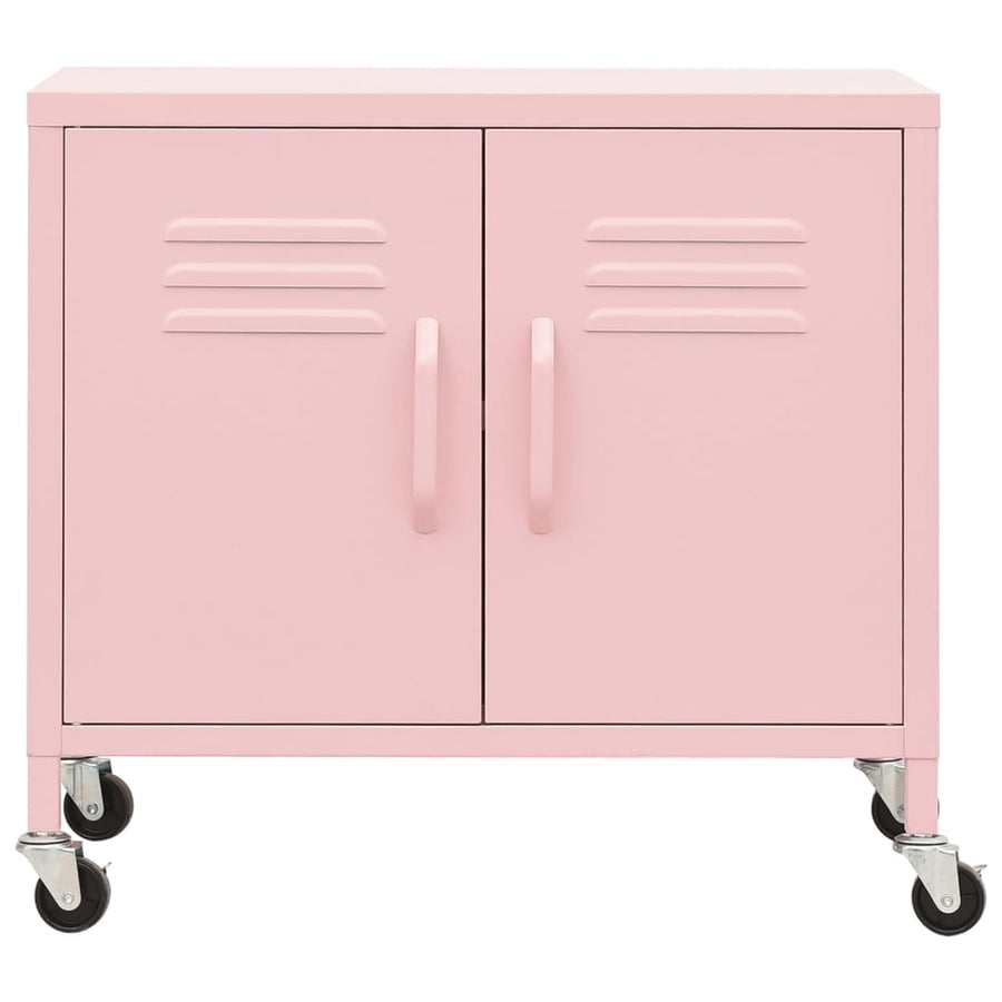 Opbergkast 60X35X56 Cm Staal Roze