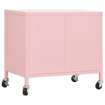 Opbergkast 60X35X56 Cm Staal Roze
